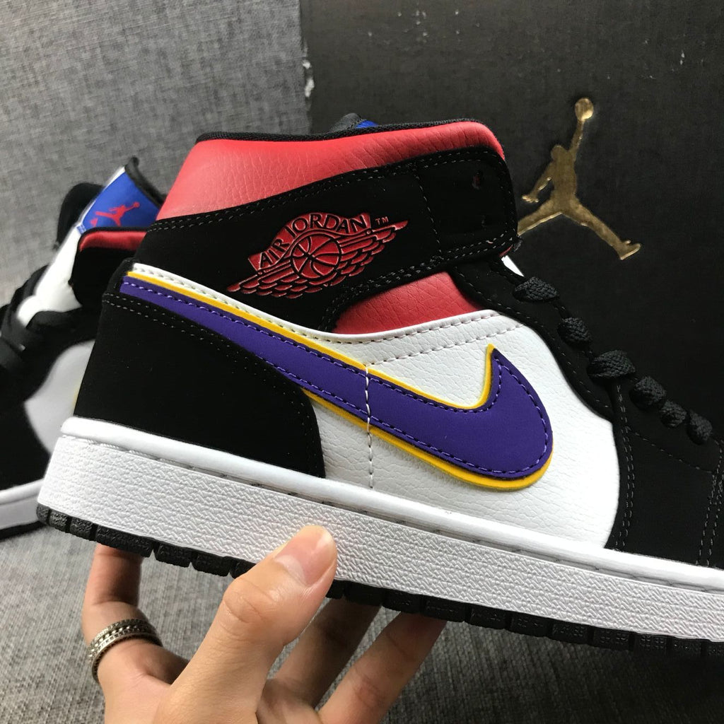 Air Jordan 1 Mid What The Multicolor Sneakers 852542-005