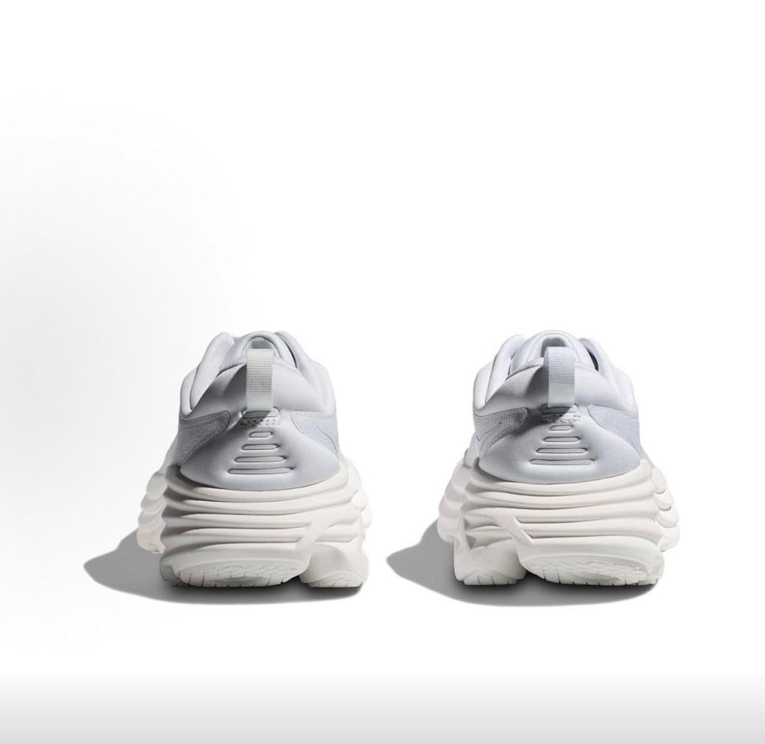HOKA Bondi 8 White Running Sneakers