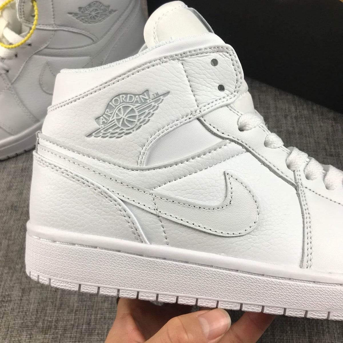 Air Jordan 1 Mid White Sneakers