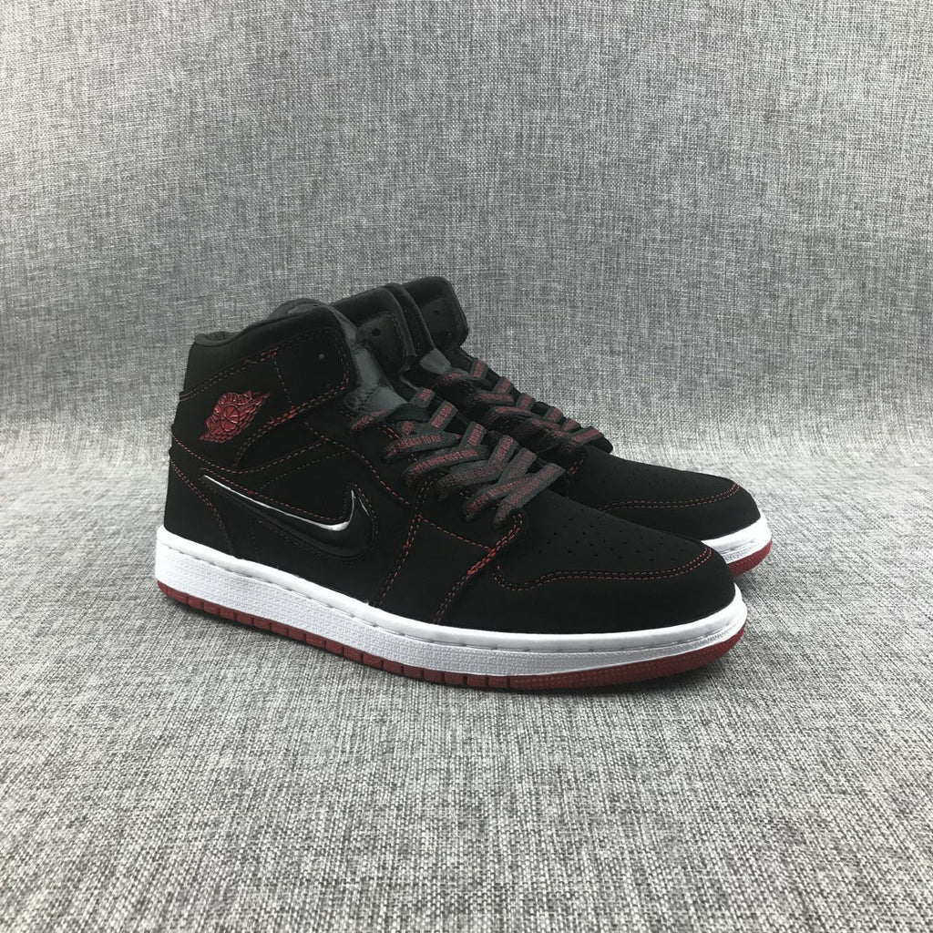 Jordan Air Jordan 1 Mid Sneakers Black Red CK5665-062