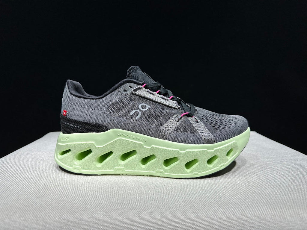 On Cloud eclipse Running Shoes in Gray and Lime