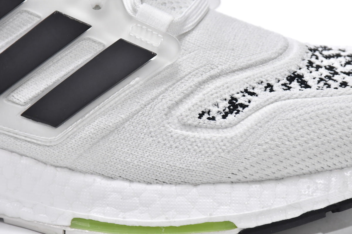 adidas UltraBoost 22 GX5573 White Black Zebra Running Shoes
