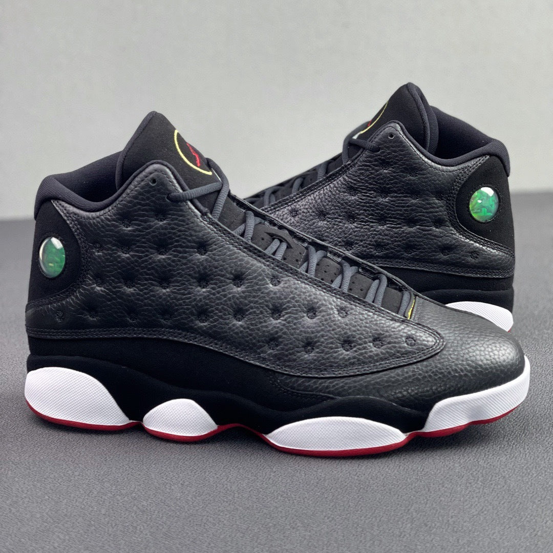 Jordan Air Jordan 13 Playoffs Black Red High-Top Sneakers