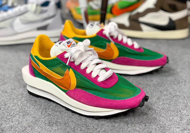 Nike LDV Waffle Sacai BV0073-301 Green Pink Sneakers