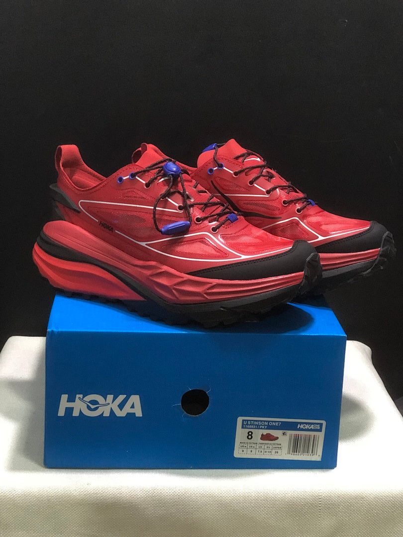 HOKA Stinson One 7 Trail Sneakers in Red