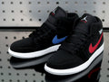 Jordan 1 Retro High Black Red Blue Sneakers 554725-065