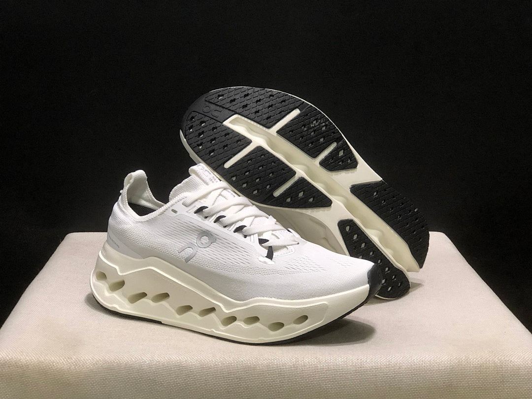 On Cloudsurfer Max White Running Sneakers