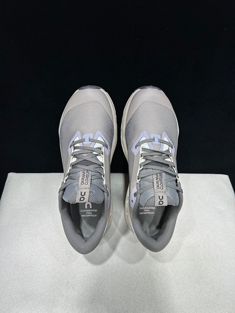 On Cloudsurfer Trail 2 Waterproof Trail Shoes Pink/Brown Grey