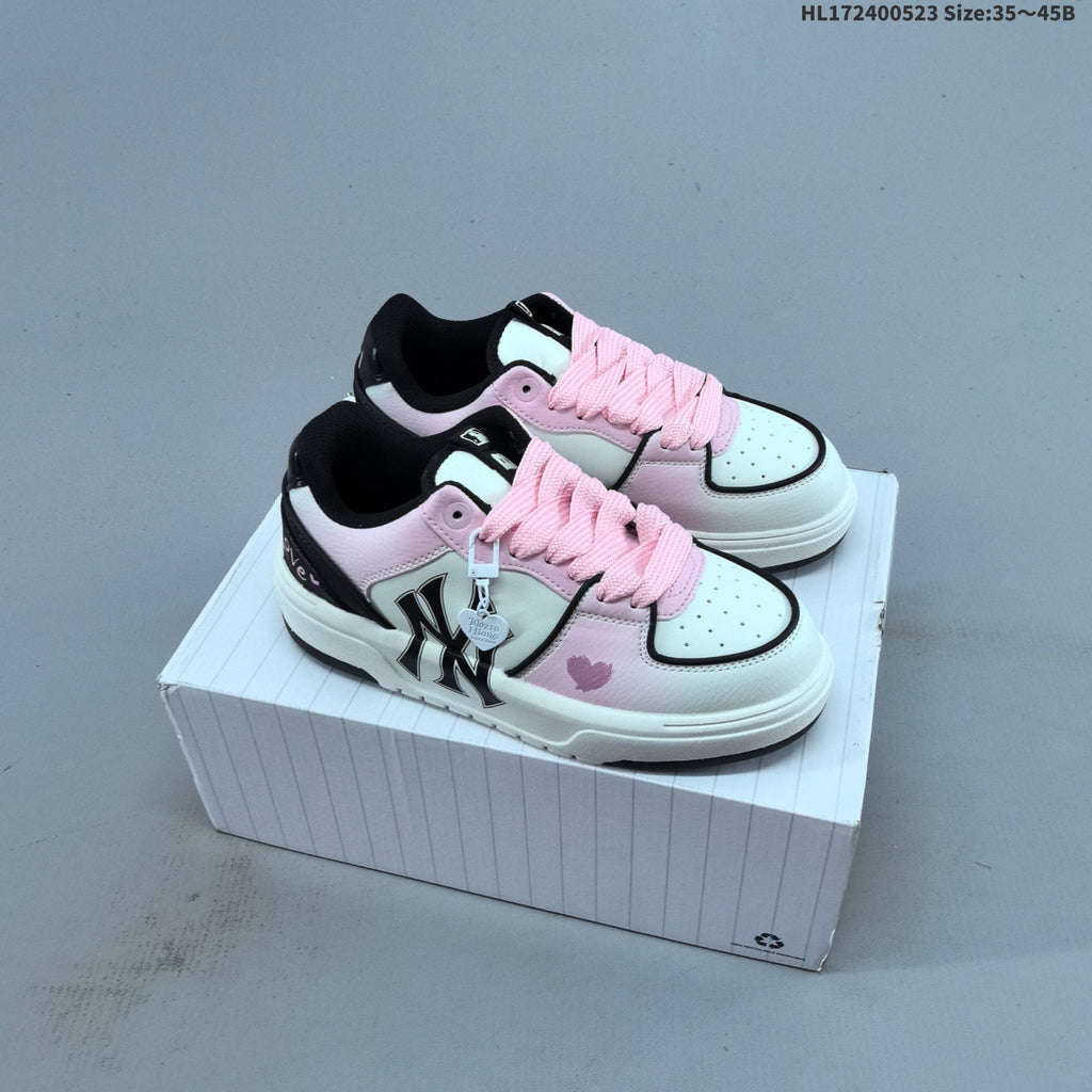MLB Chunky Liner Low-Top Sneakers Pink White Black