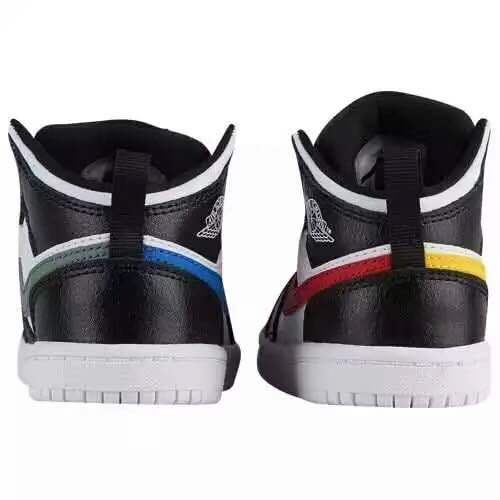 Jordan Air Jordan 1 Mid Four-Color Swoosh Sneakers