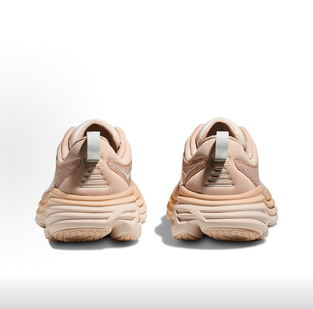 HOKA Bondi 8 Running Shoes in Beige Brown