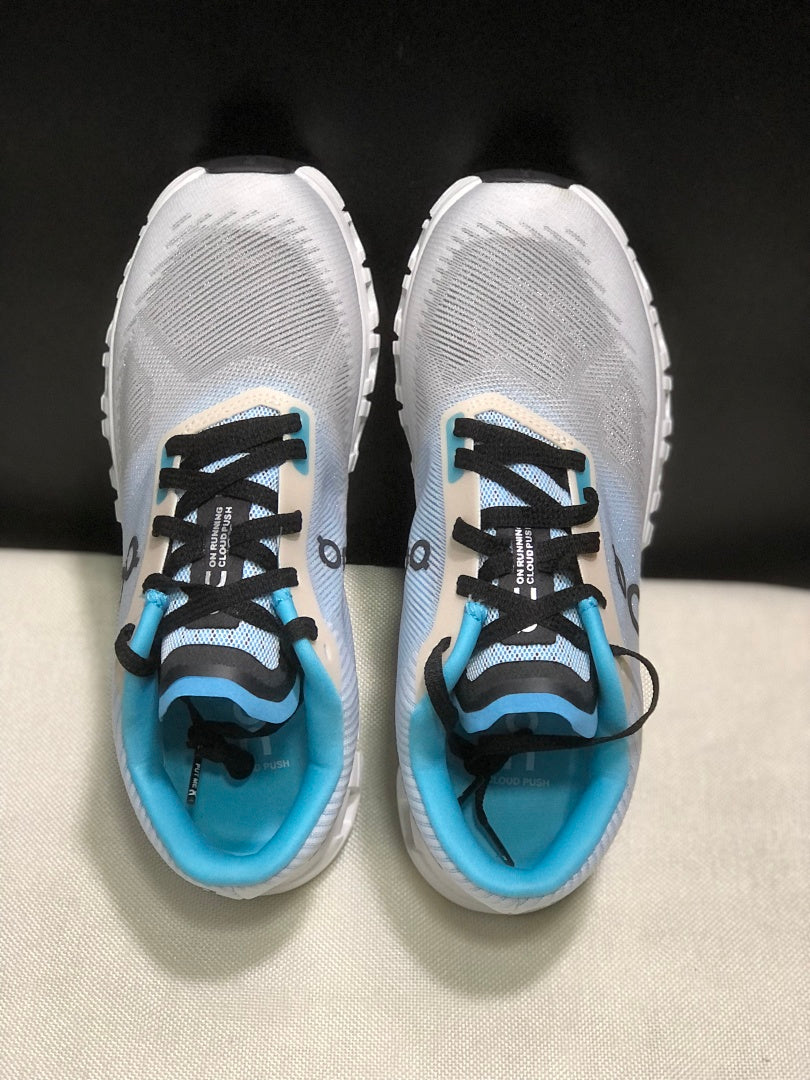 On Cloud 6 Push Sneakers in Blue, Gray and White