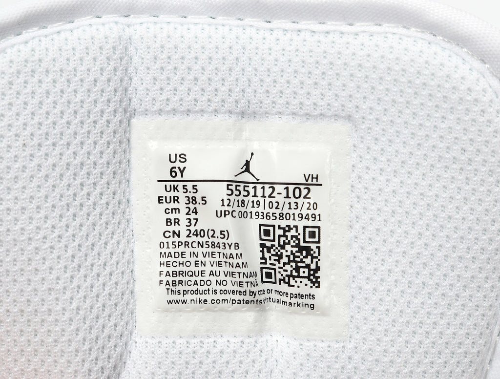 Jordan 1 Mid Sneakers White Pink Aqua 555112-102