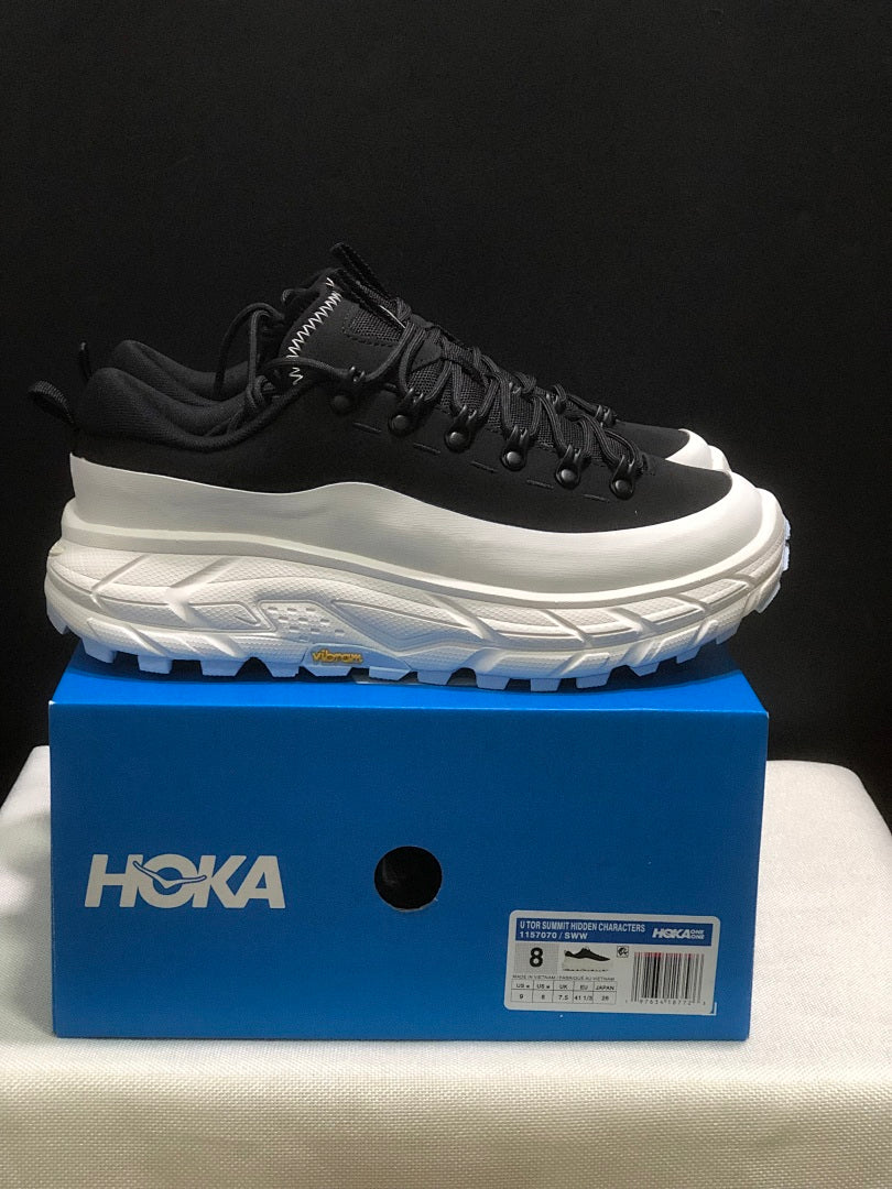 HOKA ONE ONE Tor Summit Black White Trail Sneakers