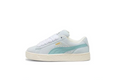PUMA Suede XL Low-Top Sneakers in White and Mint