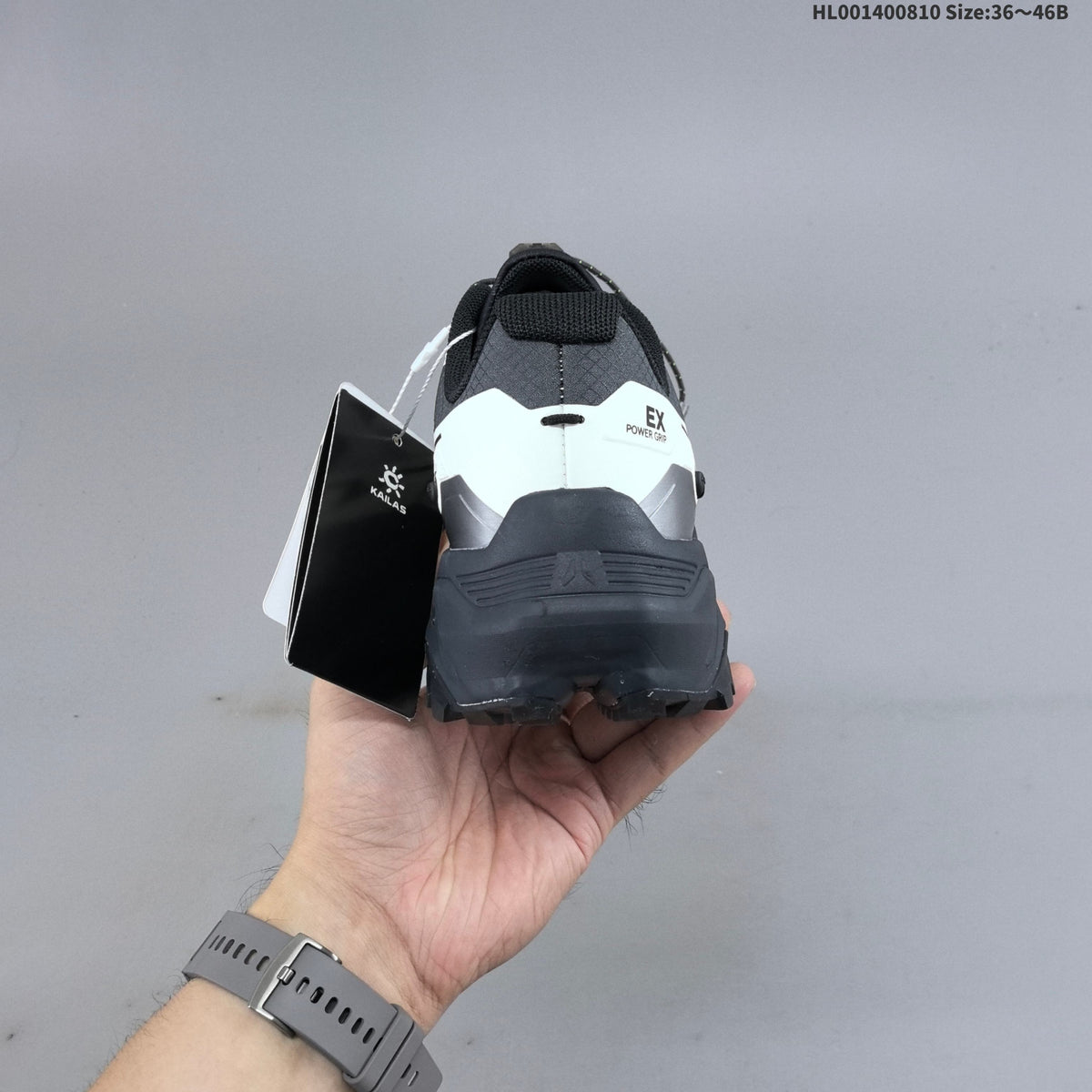 Kailas FUGA EX3 Trail Running Shoes, Gray and White