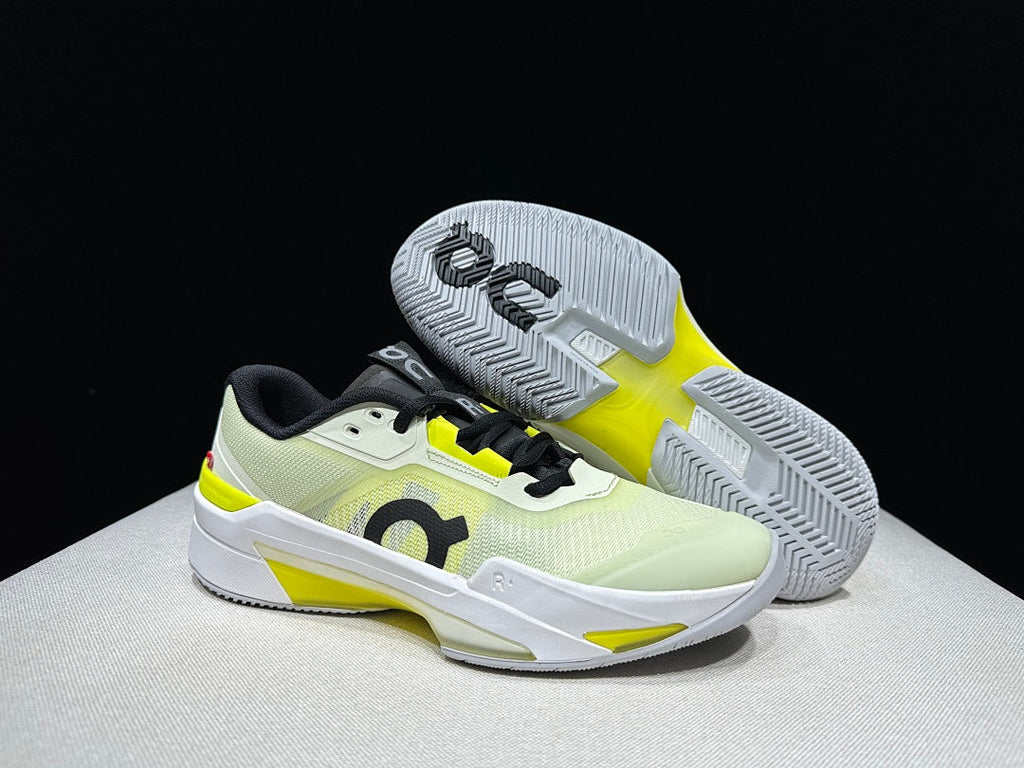 On The Roger Pro Fire Clay Tennis Sneakers, Lime and Black