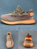 Yeezy 350 V2 Kids Sneakers in Beige and Orange