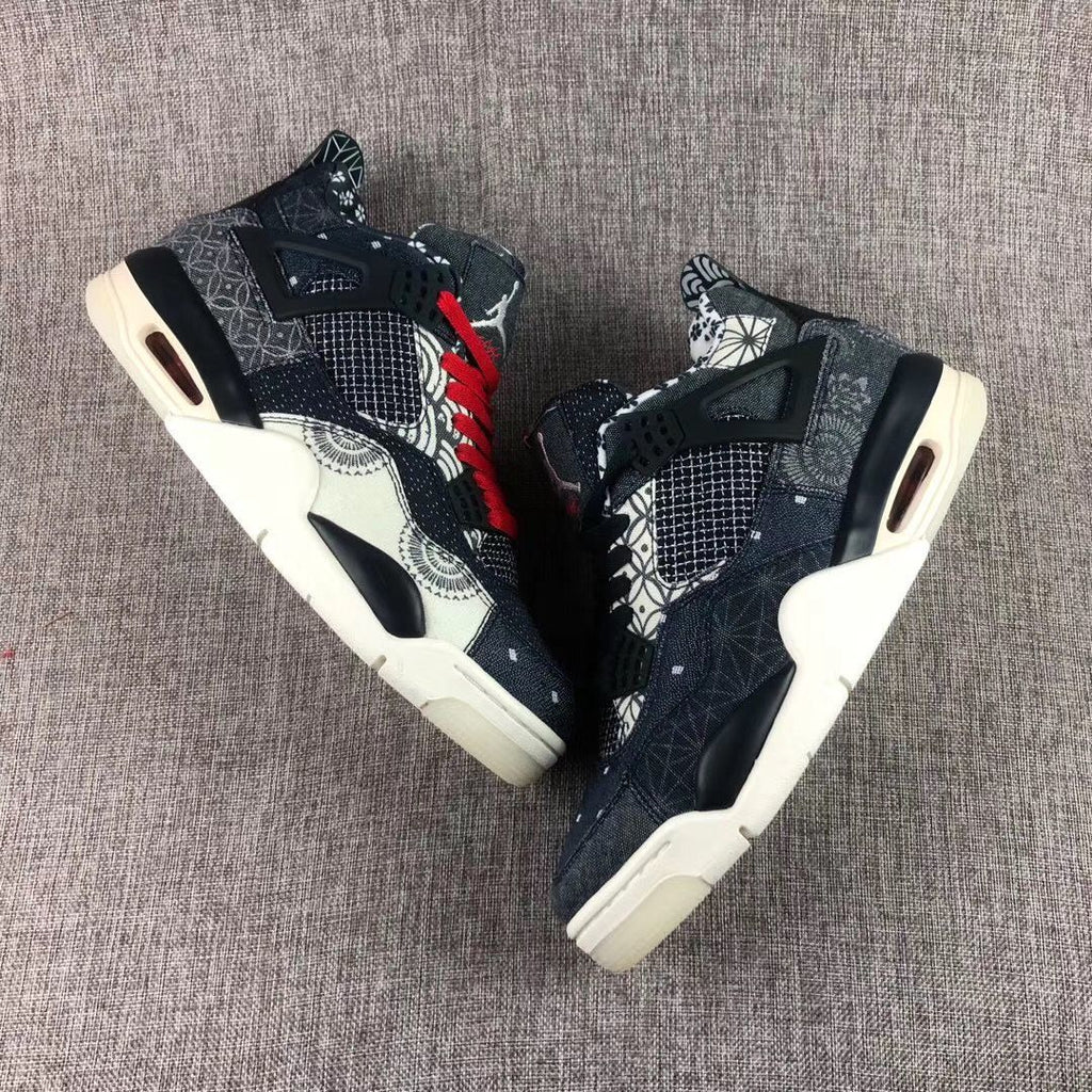 Jordan Air Jordan 4 SE Sashiko Sneakers Navy Black Red