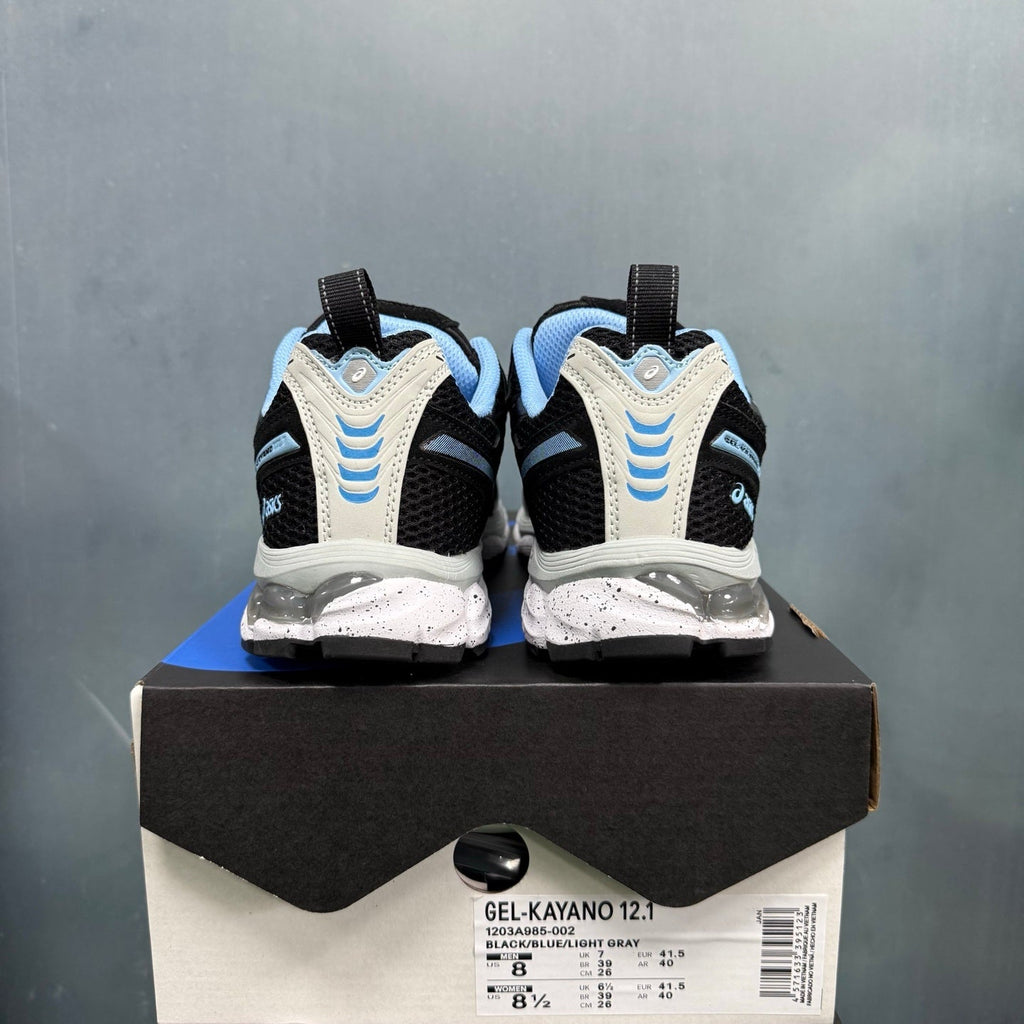 ASICS GEL-KAYANO 12.1 Black Blue Running Sneakers