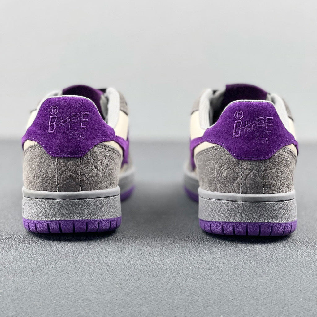BAPE SK8 Sta Sneakers White Purple
