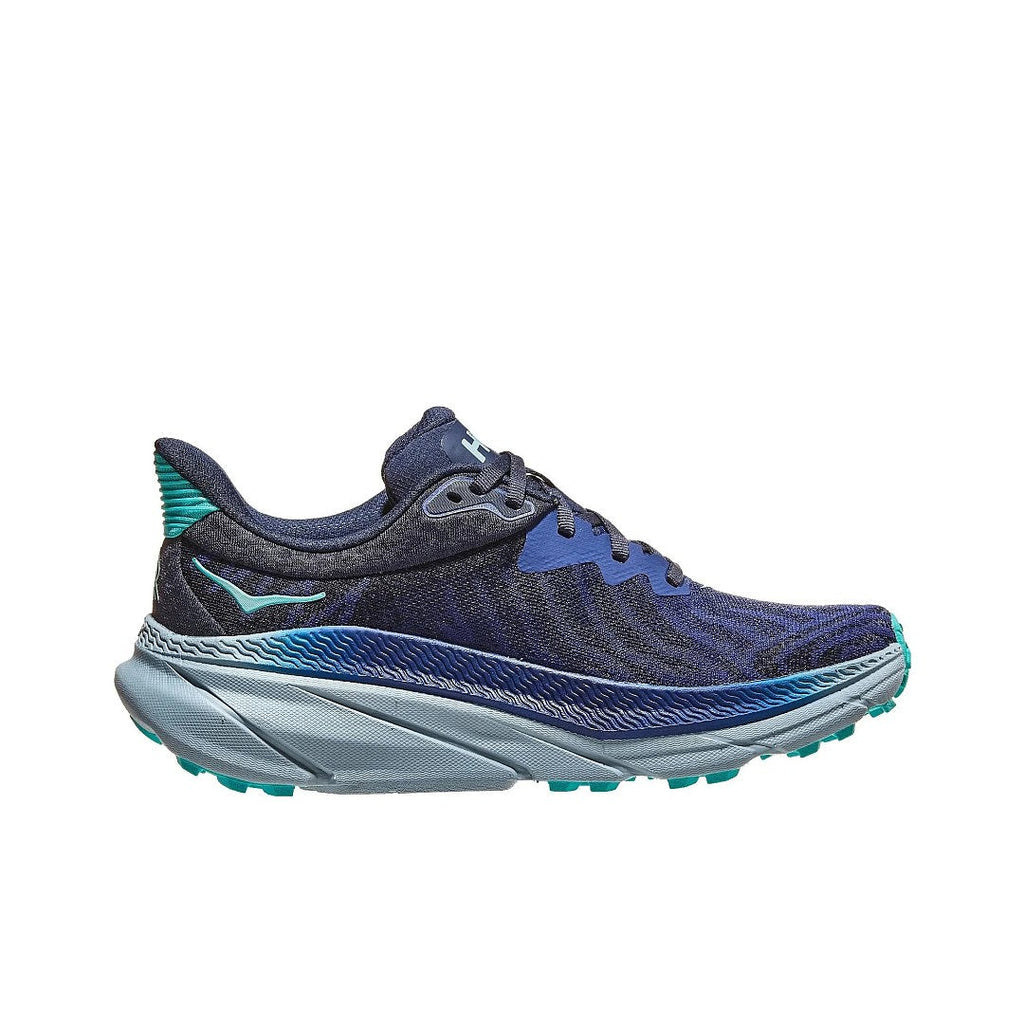 HOKA Challenger 7 Trail Running Shoes, Navy and Teal