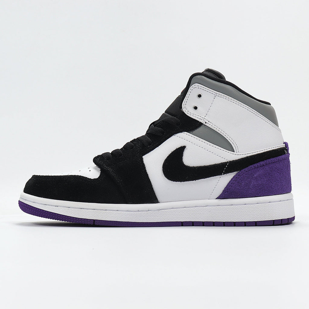 Jordan Air Jordan 1 High Sneakers Black White Purple 852542-105