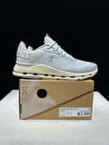 On Cloudnova Form 2 Sneakers, Gray and Cream