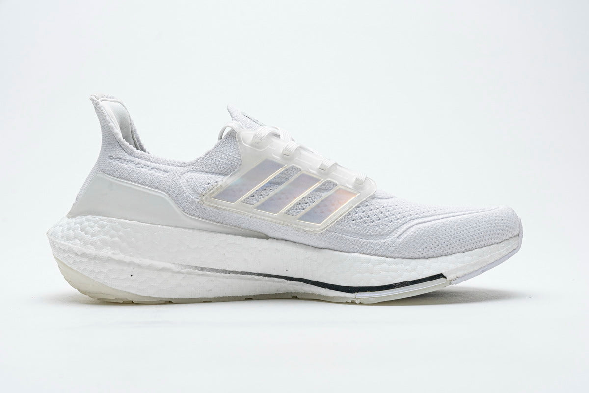 adidas UltraBoost 21 White Running Shoes FY0846