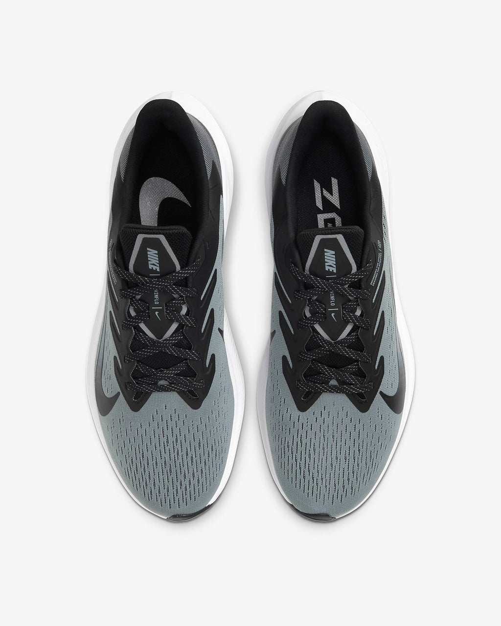 Nike Zoom Winflo 7 Running Shoes, Grey/Black, CJ0291-003