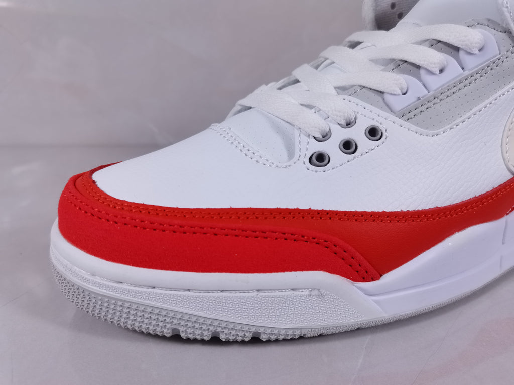Air Jordan 3 Retro White Red Sneakers