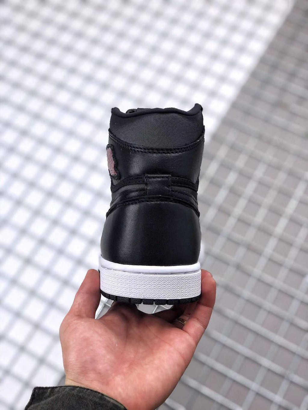 Air Jordan 1 High OG Black Satin Black Red Sneakers