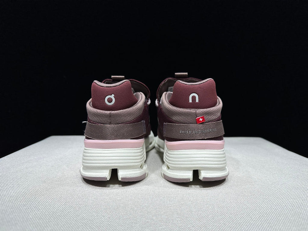 On Cloudnova 2 Sneakers in Maroon and Peony