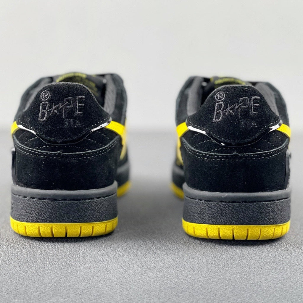 A Bathing Ape SK8 Sta Sneakers Black Yellow