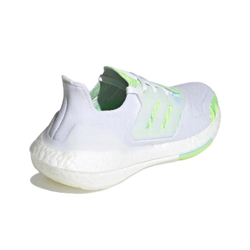 adidas UltraBoost 22 GX5926 White and Green Running Shoes