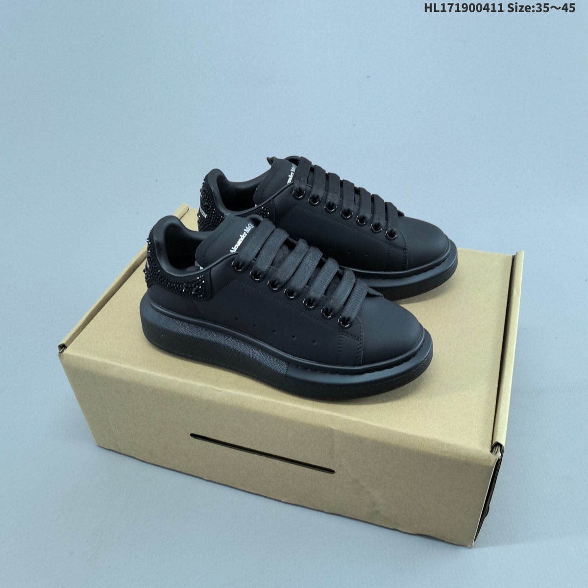 Alexander McQueen EC1 Low-Top Sneakers, Black