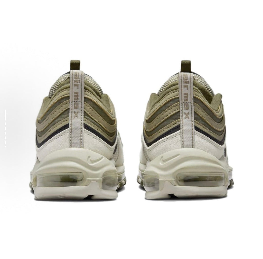 Nike Air Max 97 Sneakers, Olive Green and White, FB9619-002