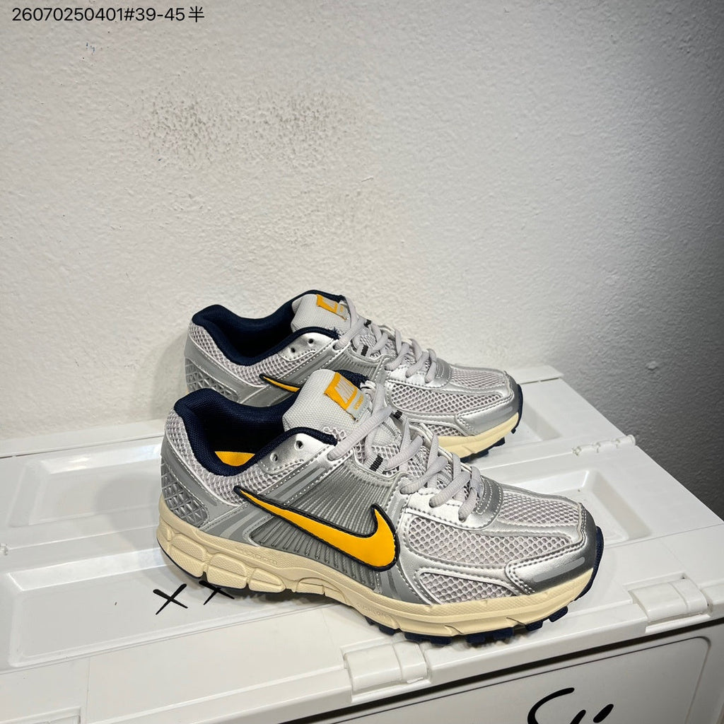 Nike Air Zoom Vomero 5 Running Shoes White Grey Yellow