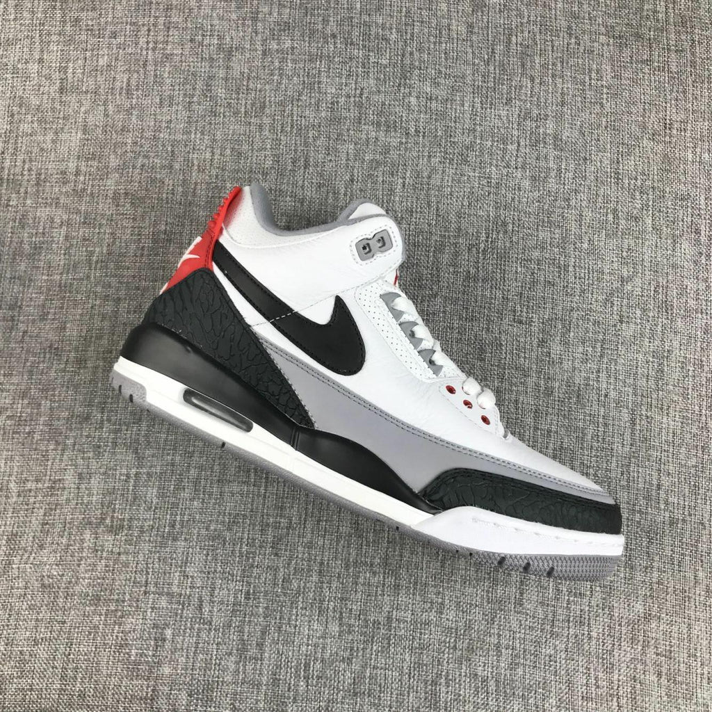 Jordan Air Jordan 3 White Grey Black Red Sneakers