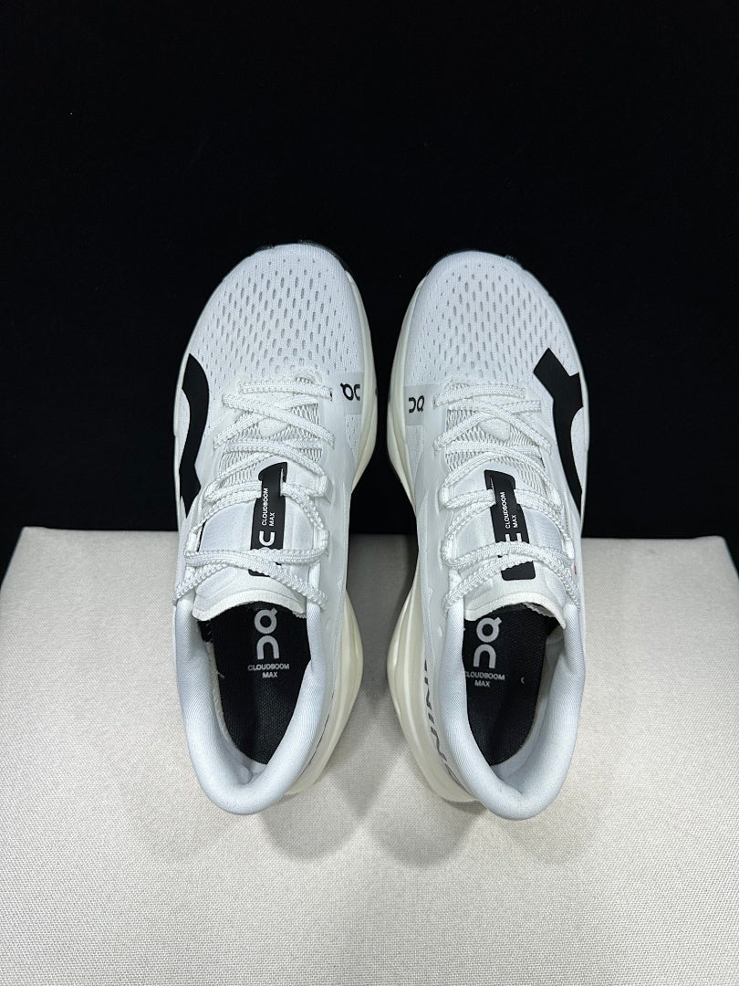 On Cloudboom Max White Running Shoes