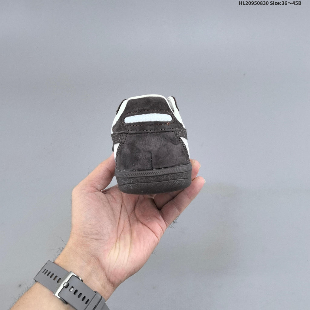 Onitsuka Tiger Tokuten Low-Top Sneakers in White and Dark Brown