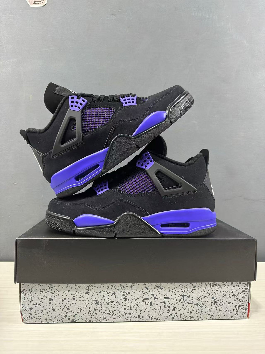 Jordan Air Jordan 4 Retro Black Blue Sneakers CT8527-018