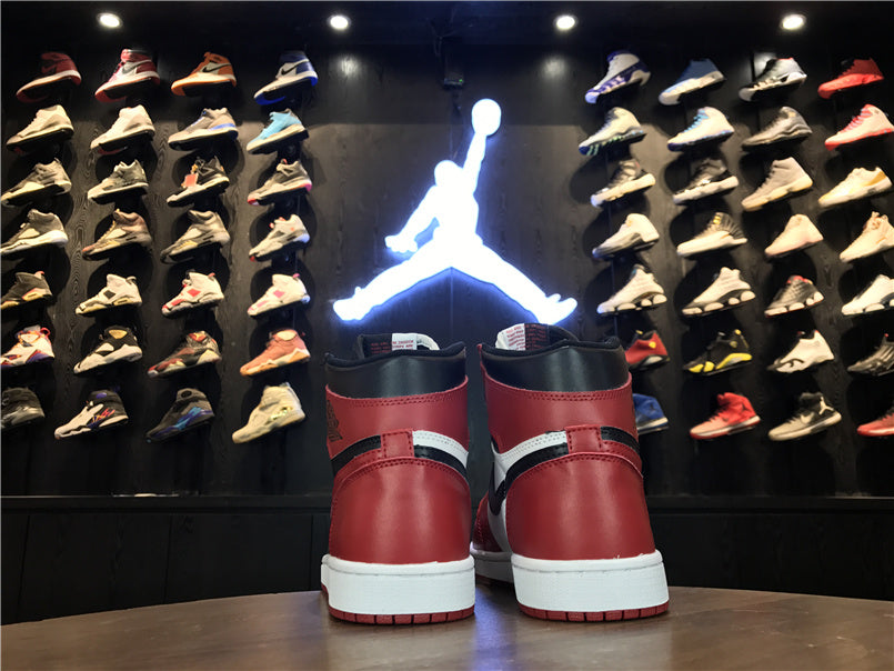 Jordan Air Jordan 1 High OG Sneakers in Black, Red and White