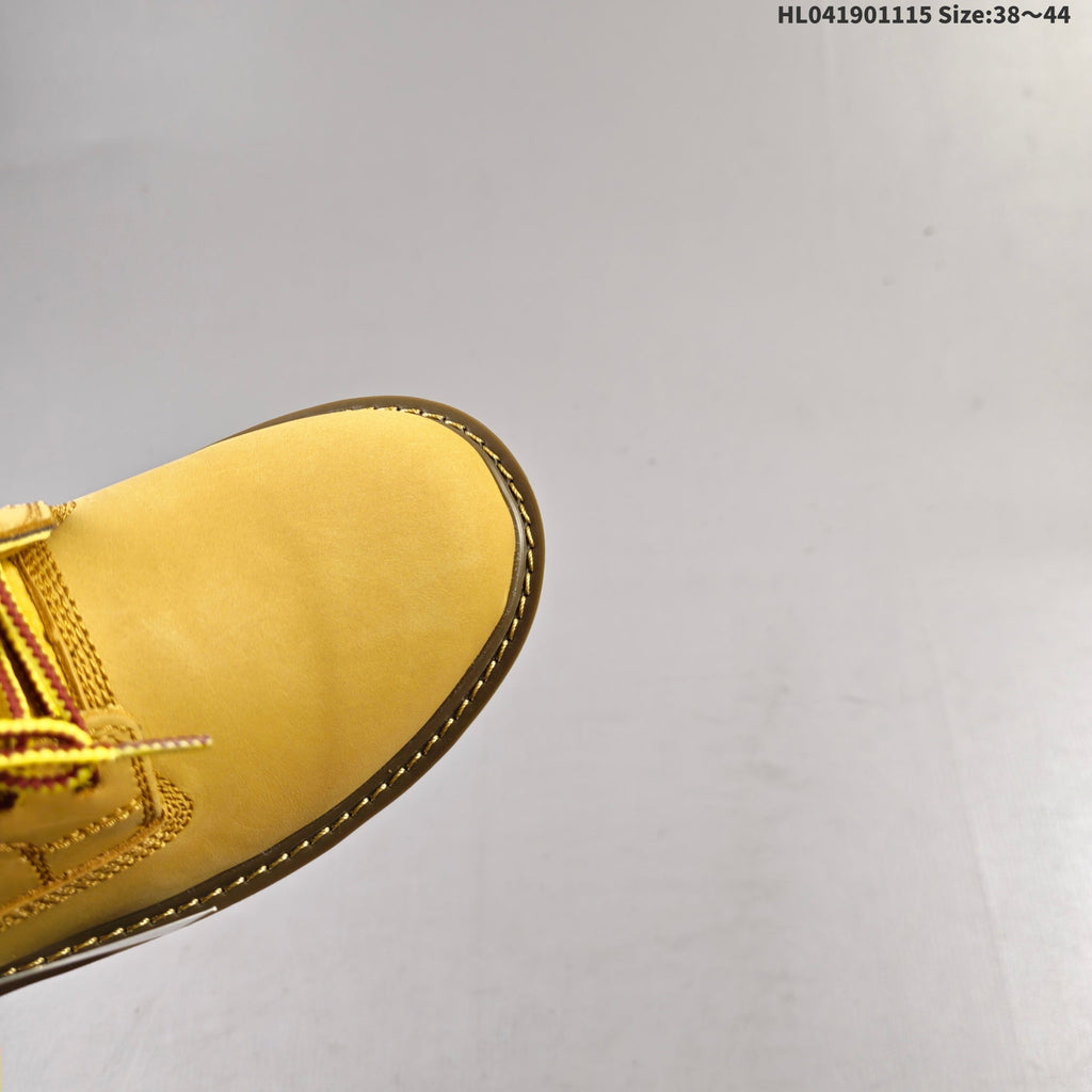 CAT Low-Top Lace-Up Work Boots in Honey Yellow