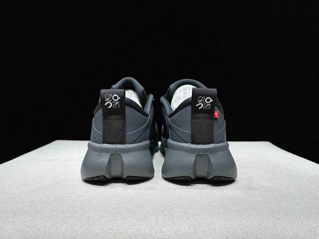 On x Loewe Cloudventure 3.0 Sneakers, Black and Grey