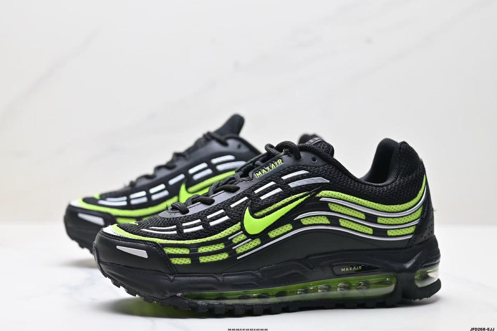Nike Air Max 720 Black and Volt Green Sneakers