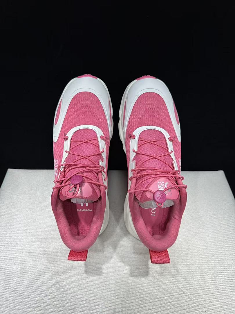 On x LOEWE Cloudventure 3.0 Sneakers White Peach Red