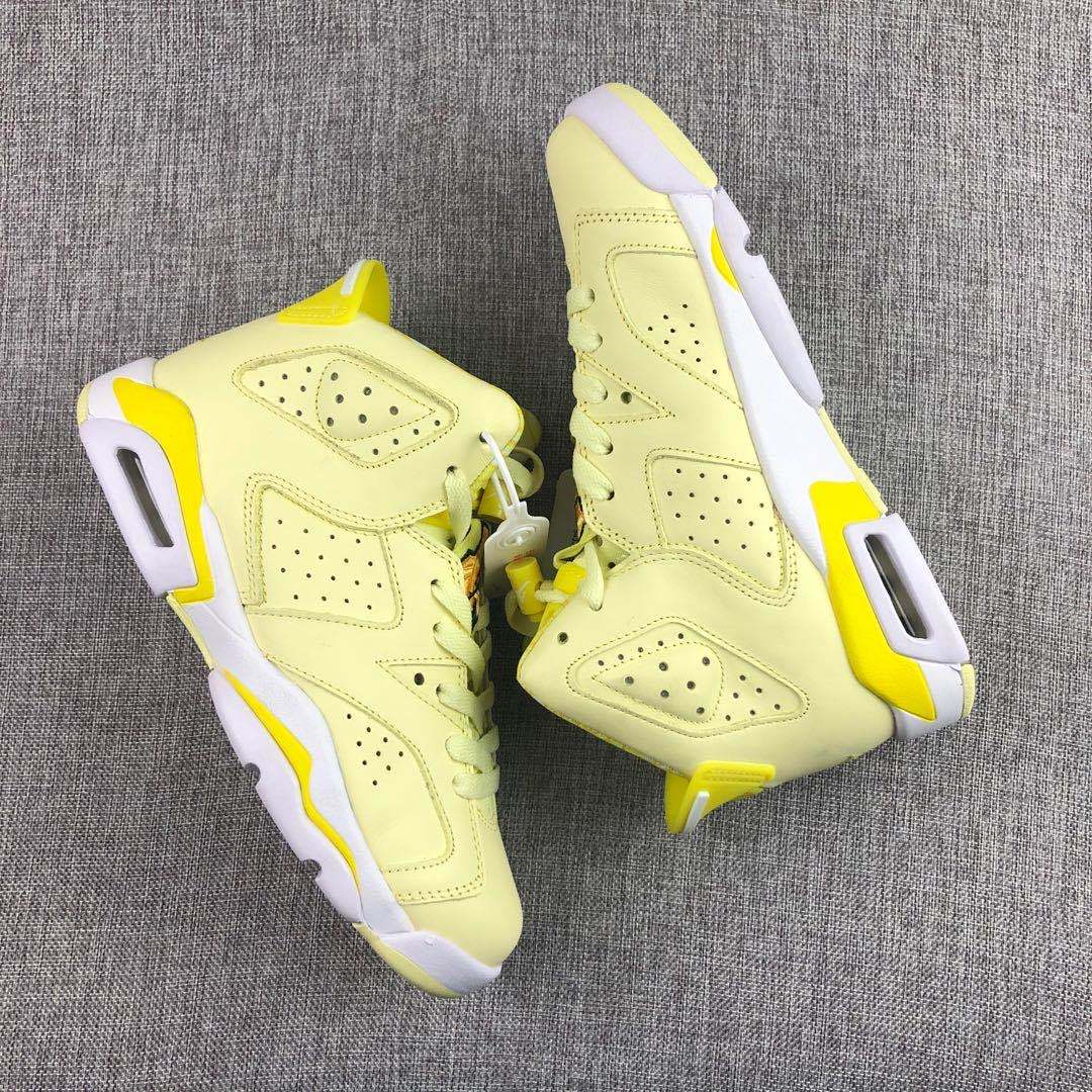 Jordan Air Jordan 6 Floral Yellow High-Top Sneakers