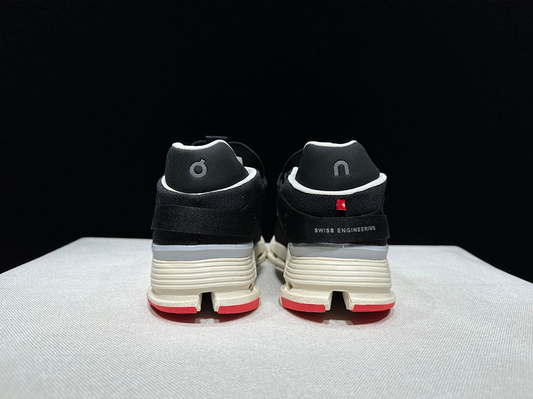 On Cloudnova 2 Sneakers Black and Red