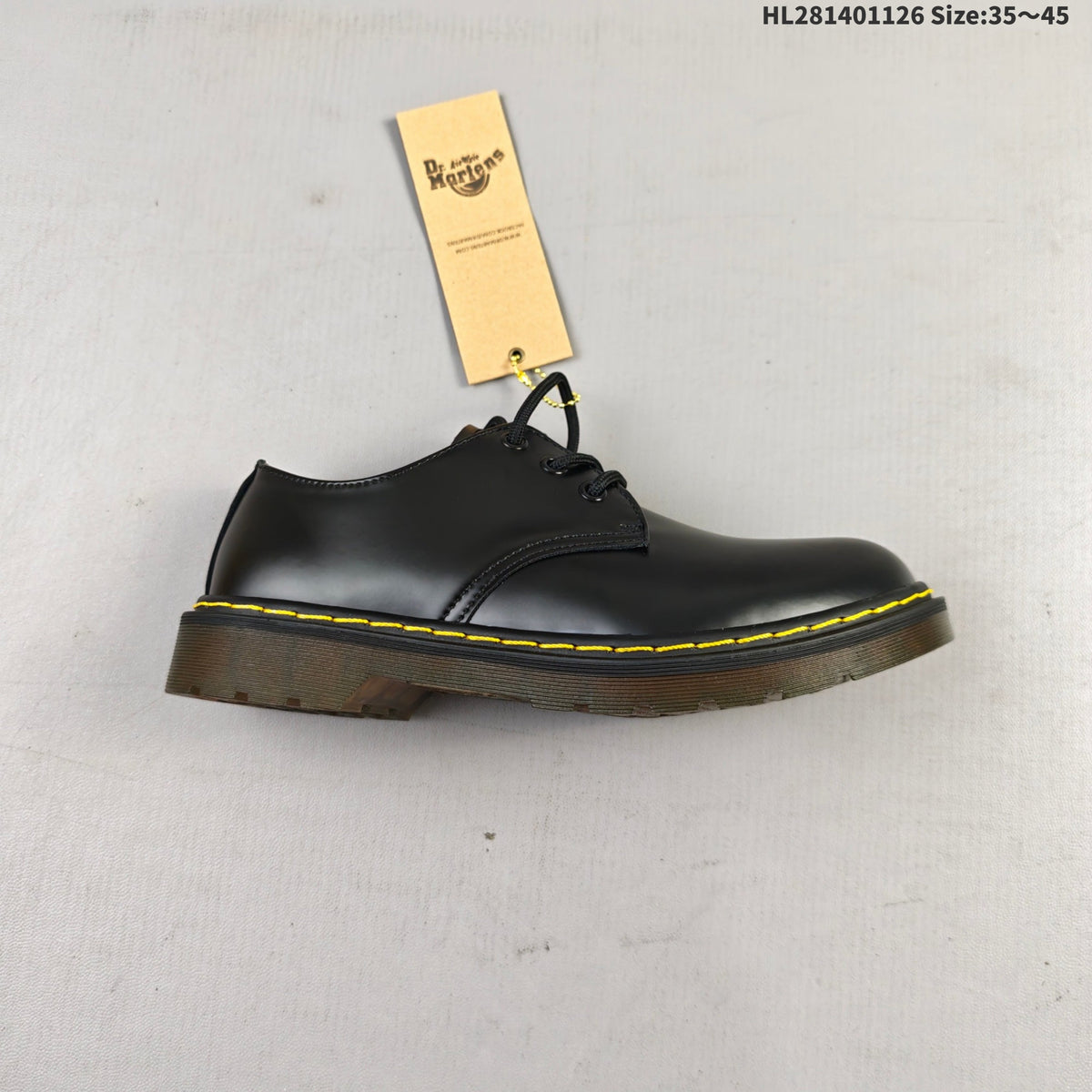 Dr. Martens 1460 Smooth Black Platform Lace-Up Shoes